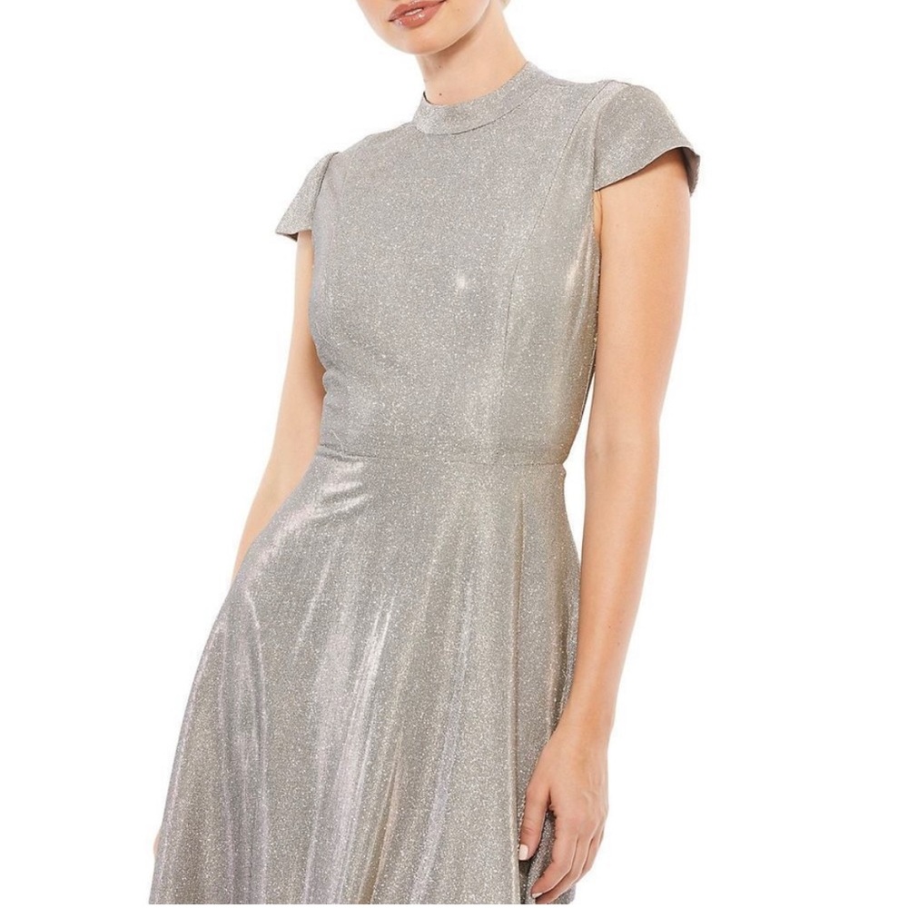 Mac Duggal Iridescent Fit&Flare Dress Size 12 Gem